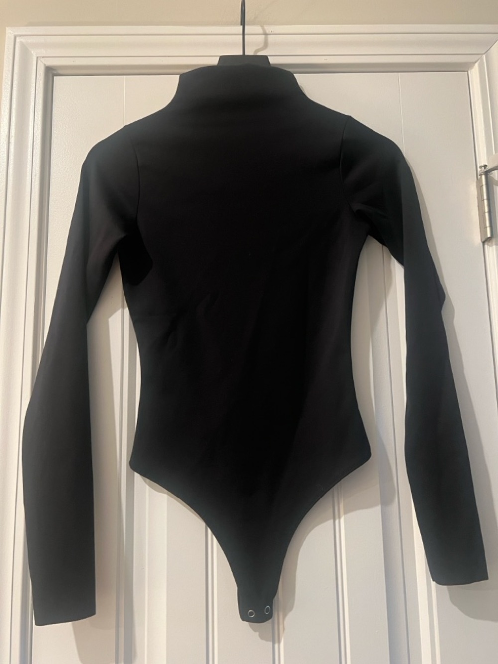 Good American Scuba stretch funnel neck thong bodysuit